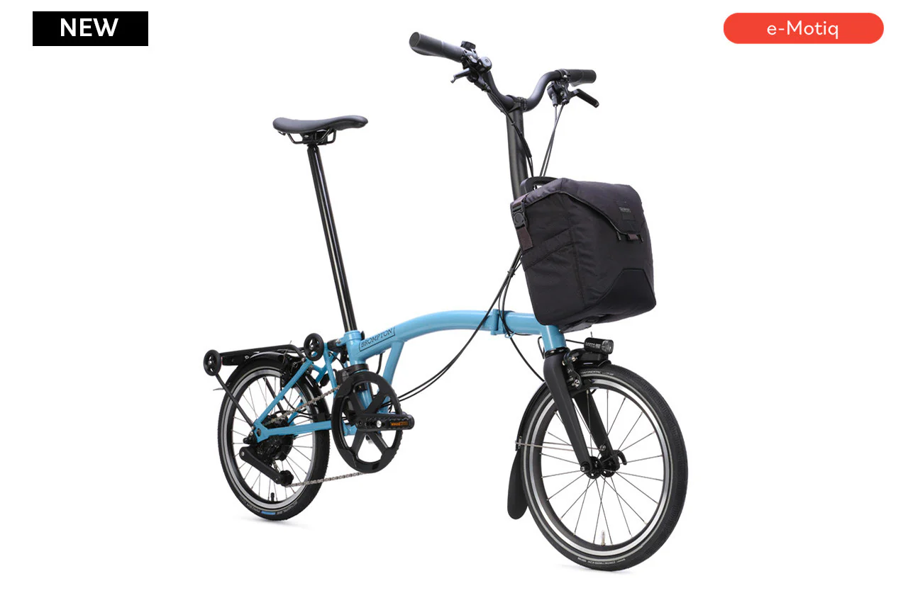 Brompton Electric P Line with SuperRoll+ and Handlebar Control - e-Motiq system - 4-speed, with Rack - Image 5