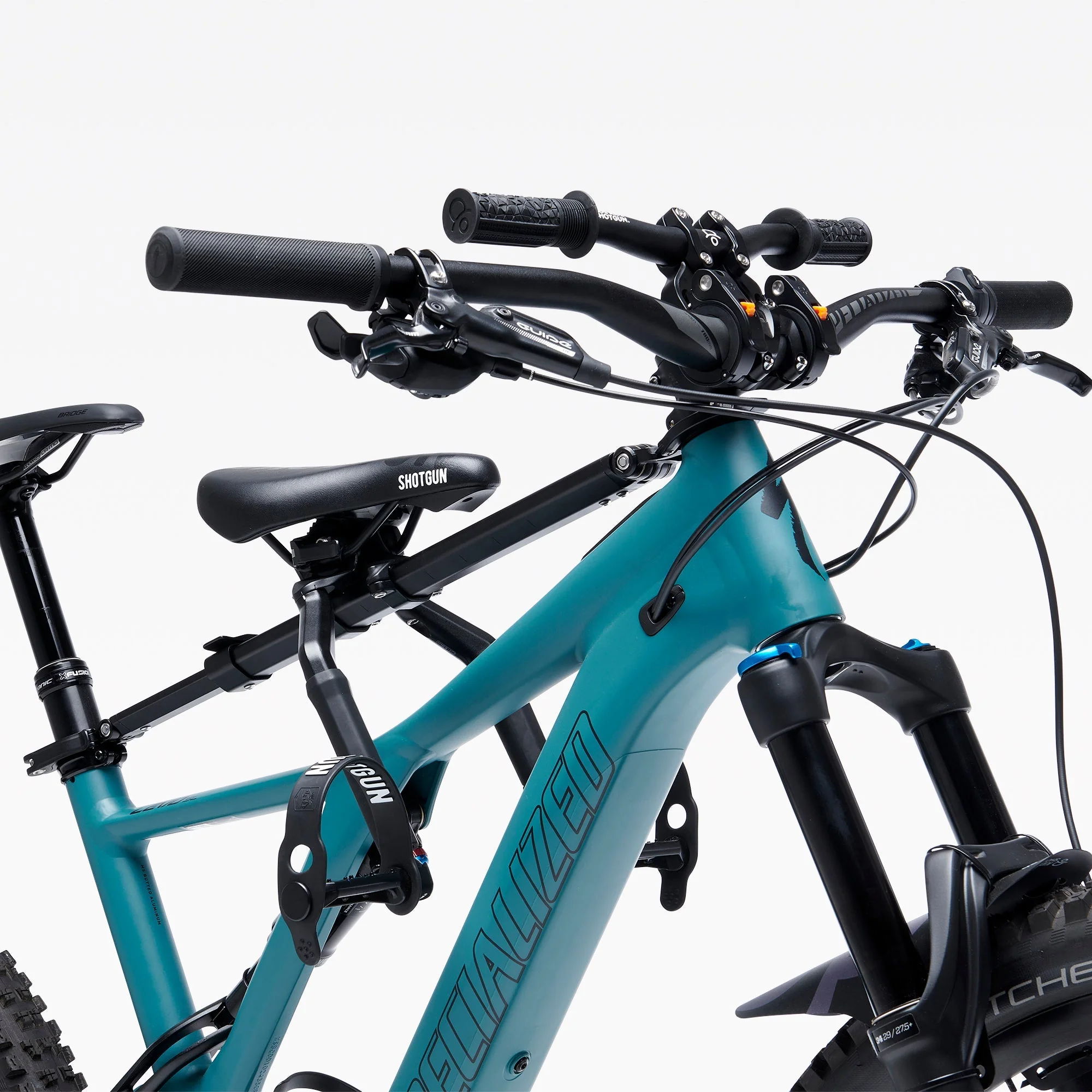 Kids Ride Shotgun G2 Pro Combo Pro MTB Seat + Pro Handlebar