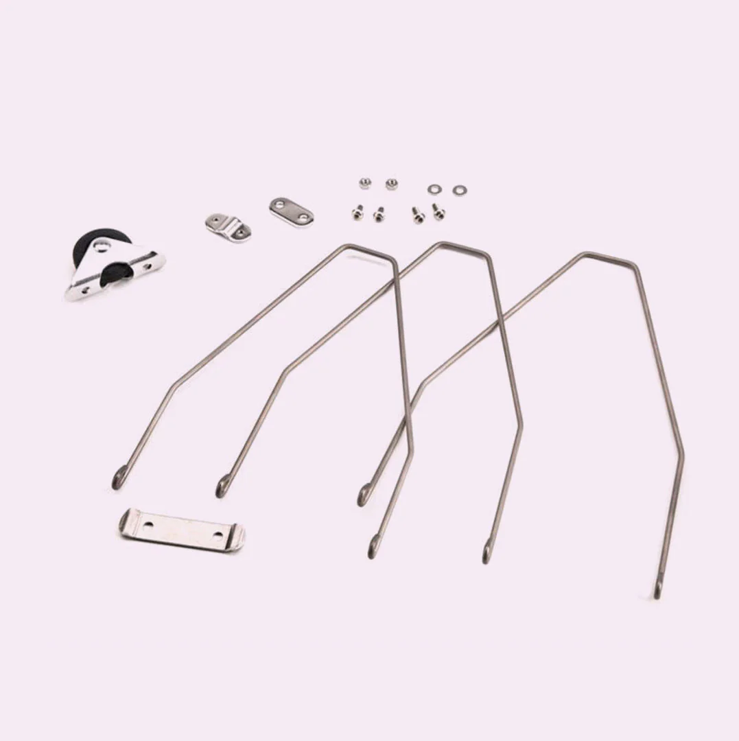 Mudguard stay set incl roller + fittings- Rear L version - Image 2