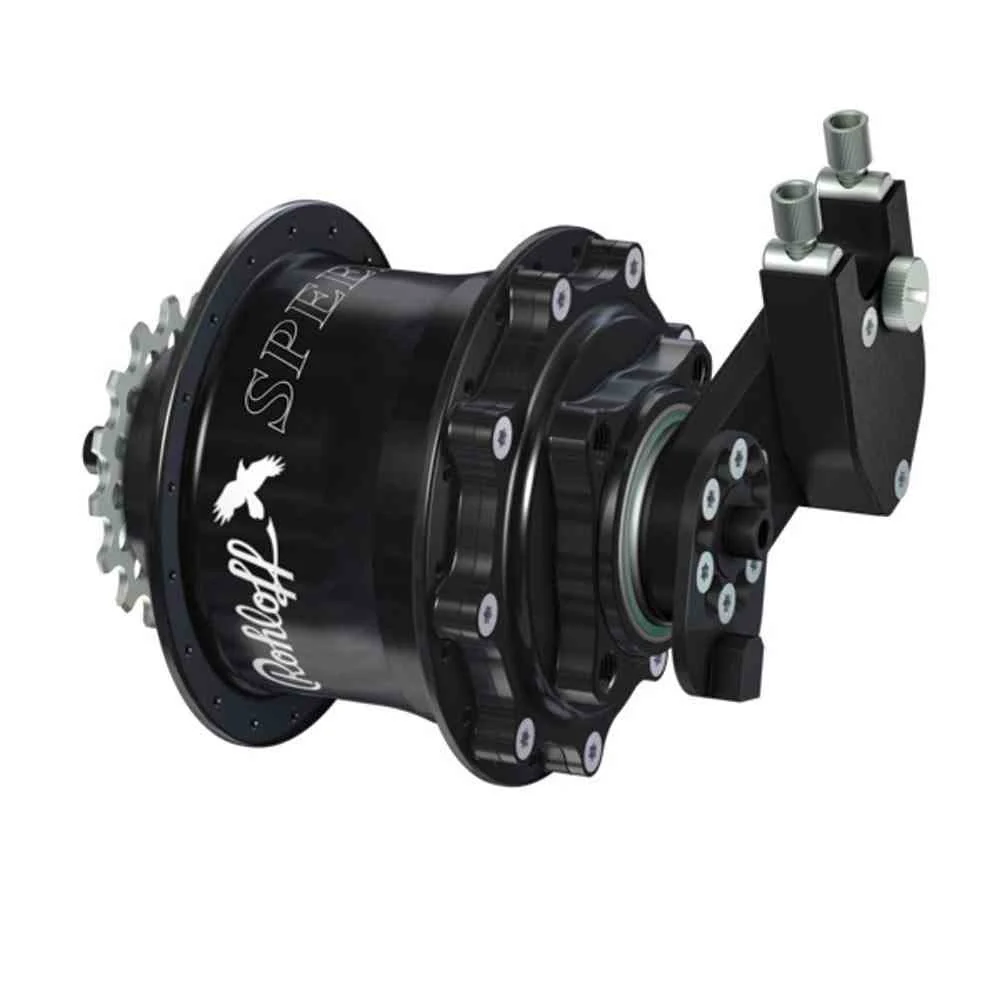 Rohloff Speedhub 500/14 C OEM 14 Speed Gear Hub w/ EX Box 32 Hole For Disc 8027 - Black