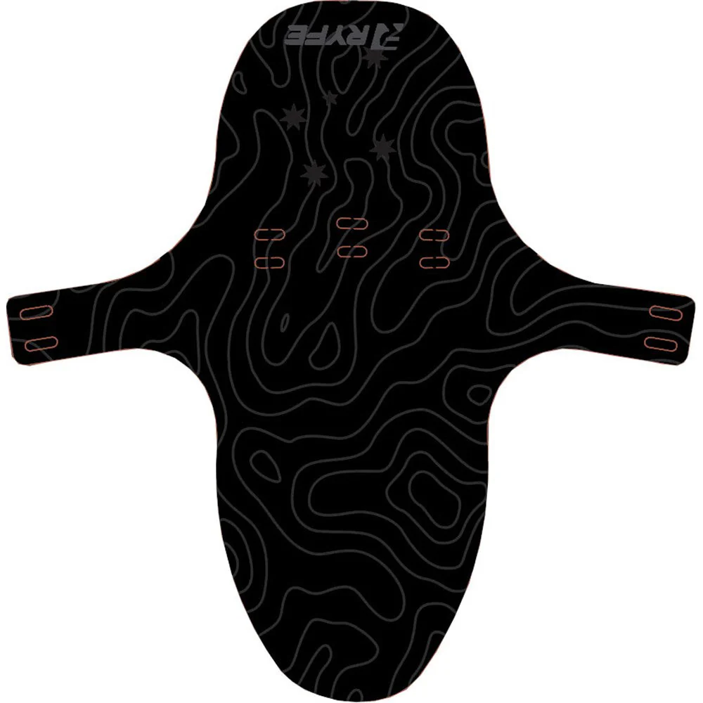 Ryfe Front Mudguard Large Black Contour