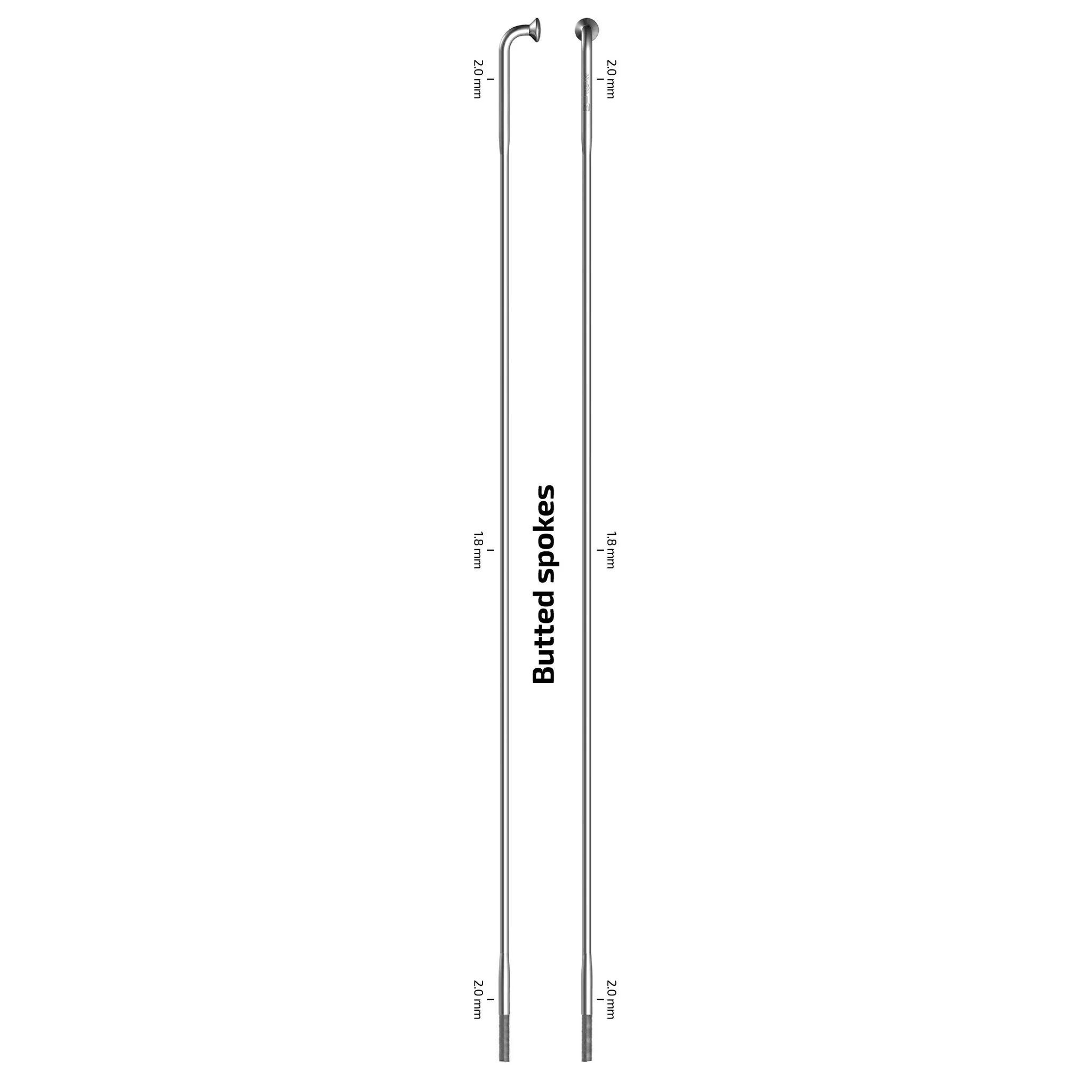 Sapim Race J-Bend Spoke Blank - Inc Nipple