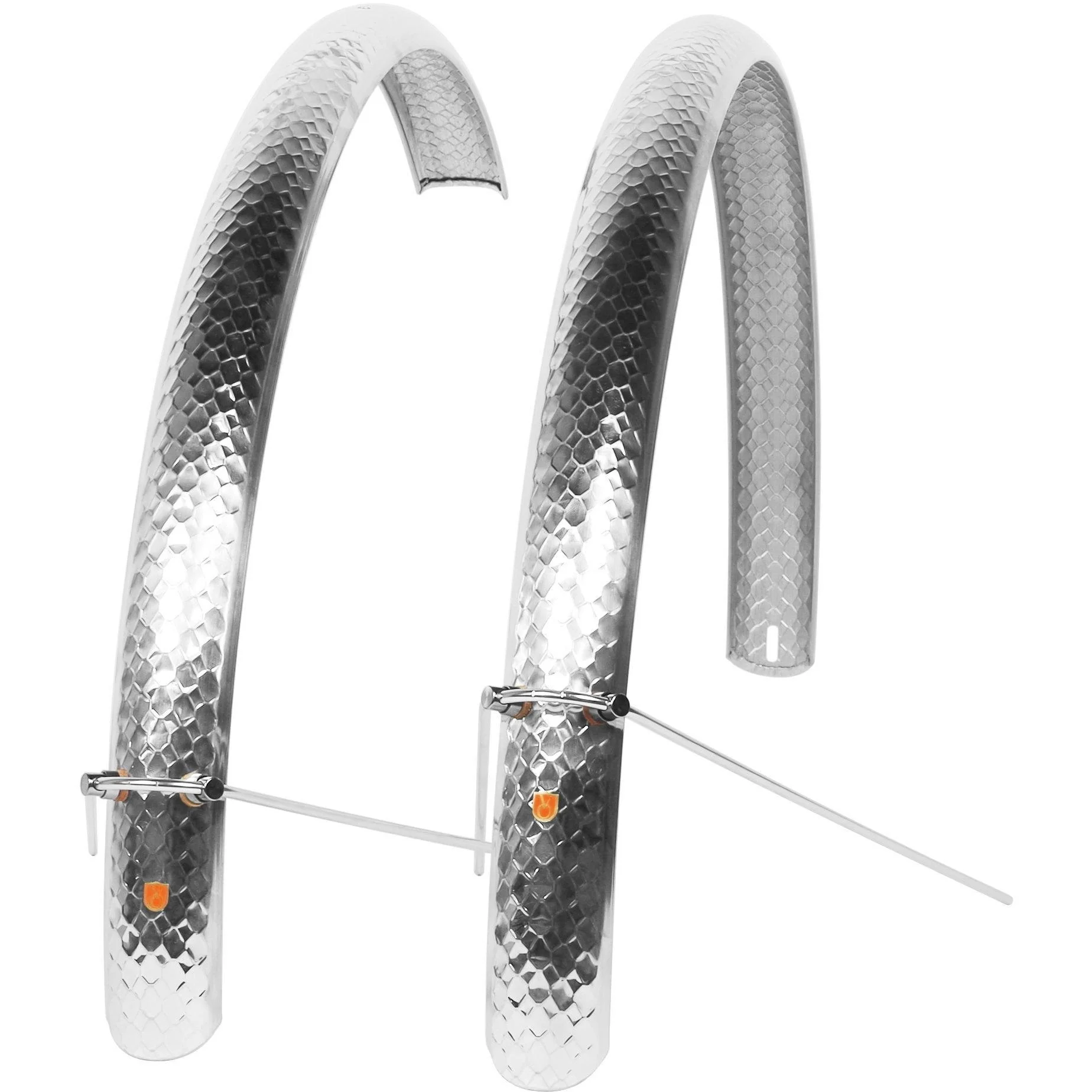 Velo Orange Snakeskin Fenders Silver 50mm - Image 2